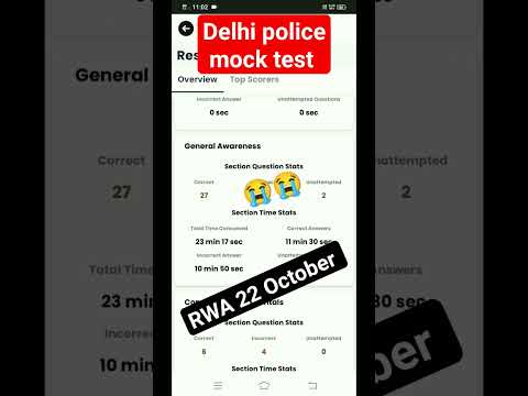 delhi police mock test 😭 22 October#delhipolice #ssc #shorts #delhipolicemocktest #rojgarwithankit
