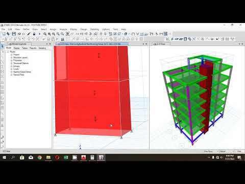 Shear Wall or Lift Core Design in Etabs in Details