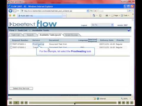 Beetext - FLOW Tutorial - Pooling Provider