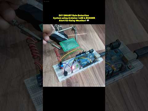Arduino and Rain Sensor 🌩️🛠️ #arduino #rainsensor #shorts #rain #arduinoproject