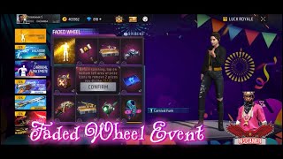 FREE FIRE FADED WHEEL EVENT COMPLETE 2,000 DIAMOND SPAIN CARNIVAL FUNK EMOTE  TAMIL 