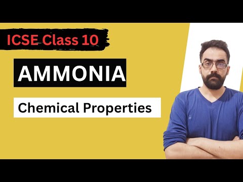 Ammonia (Study Of Compounds)| ICSE Class 10 Chemistry | Chemical Properties 