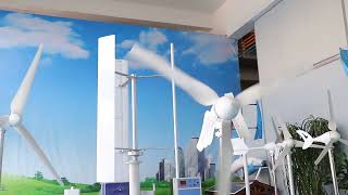 SMRAAD M2-2 horizontal axis wind turbine sample display