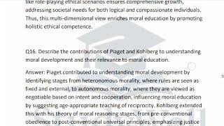 IGNOU BA BEDSV-101 solved important questions paper in english 