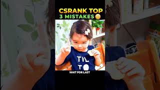 CS Rank ke TOP 3 NOOB MISTAKES 🤦‍♂️😡||#shorts