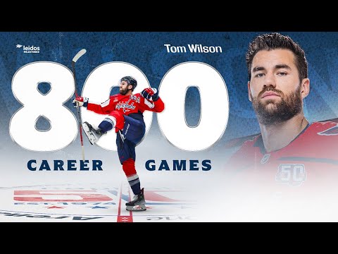 Tom Wilson's 800 Games Played Tribute