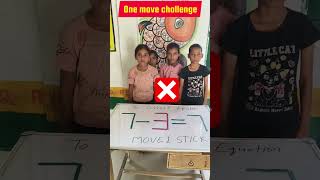 One Move Stick Challenge/Innovative Teaching Idea #youtubeshorts #brainlearning #math #viral