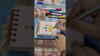 Creativity#Easy Drawing for Kids# baccho k liye aasan drawing#shorts#cake #viral video#huma Khan.