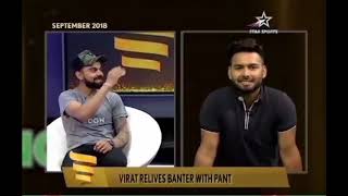 Funny banter between Virat Kohli and Rishabh Pant in IPL #viratkohlifans #rishabhpanth #kohlifans