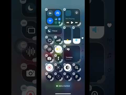 Customise your control panel with new iOS 18 #ios ￼#ios18beta #ios18feature #ios18update #ios18.0