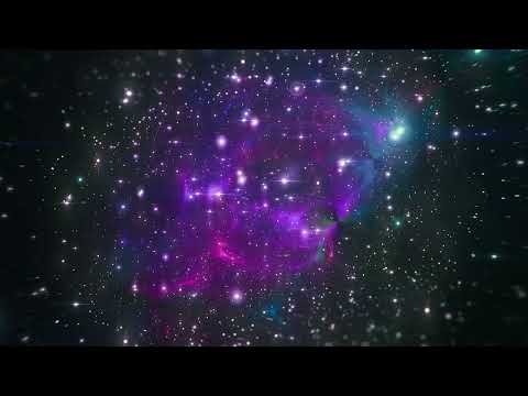 4K Purple Galaxy Space Zoom ║ Motion Background 3D Effect