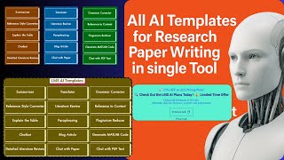 All AI Templates for Research Paper Writing in single Tool | LMS AI for Research support