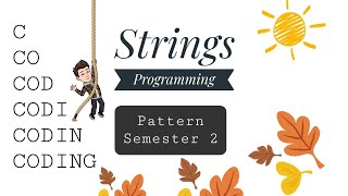 Class 10 ICSE | Pattern Program String programs | computer class 10 icse java | semester 2