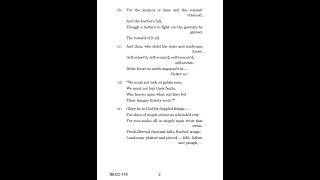 BEGC - 110   December 2021 Question Paper