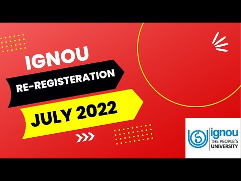 Ignou Re Registeration start 😇 and last date 30th june#ignou || Ignou