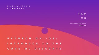 PYTORCH ON iOS | TAO XU
