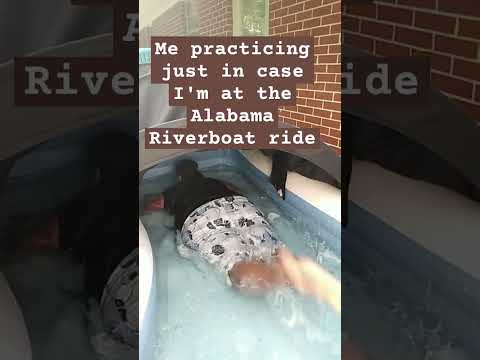 me practicing swim techniques    Alabama Riverboat ride #funny #black #riverboat #2023