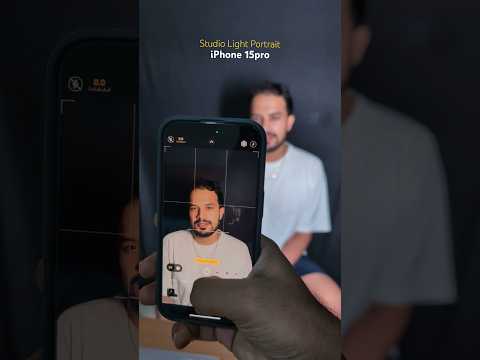 Studio light Portrait mode on iPhone 15pro #iphone15pro #shotoniphone #shorts