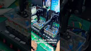 GPS TRACKER FACTORY - GPS Tracker firmware uploading machine #gps #cargpstracker #factory