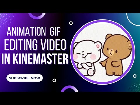 How to make a ANIMATION♥️ editing video with gif's in kinemaster in Telugu in 2022#kkedits #public 🤩