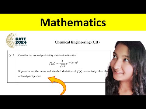 GATE 2024 Chemical Engineering Answer Key & Solutions | Mathematics Question