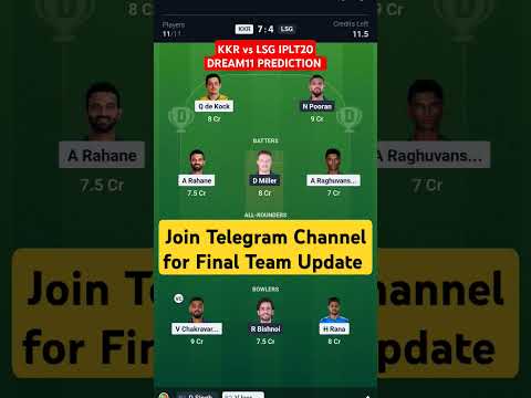 KKR VS LSG IPL MATCH PREDICTION| KKR vs LSG Dream11 Prediction today #kkrvslsg