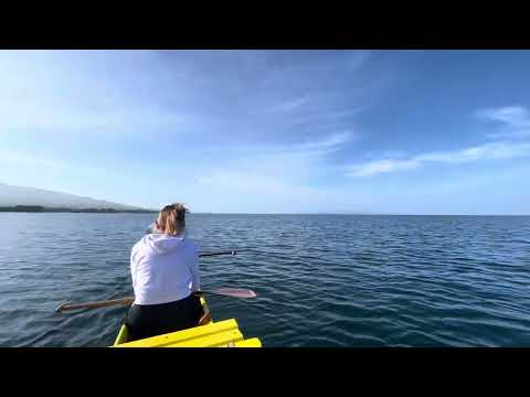 On the canoe