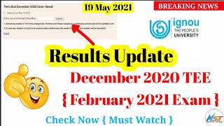 [Breaking News] IGNOU Term End December 2020 Exam Result || Feb 2021 Exam Results || Mindsofttechno