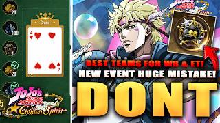 PLS DONT DO THIS! NEW EVENT GUIDE & THIS IS SOO BUSTED! (Jojo Bizzare Adventure Golden Spirit)