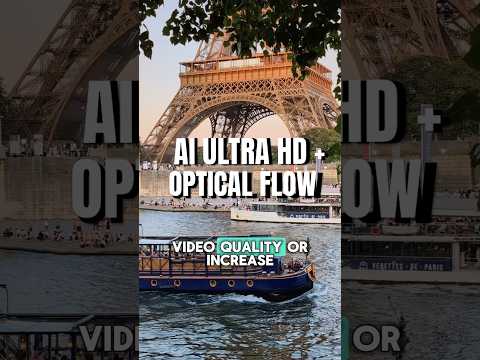 AI Ultra HD And Optical Flow Tutorial | Filmora Go #filmora #edit #shorts
