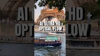 AI Ultra HD And Optical Flow Tutorial | Filmora Go #filmora #edit #shorts