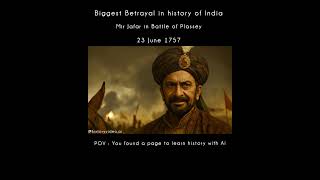 Mir Jafar Betrayal Battle of Plassey #westbengal#battleofplassey#upsc#upscmotivation#ssc#sscgl#sscgd