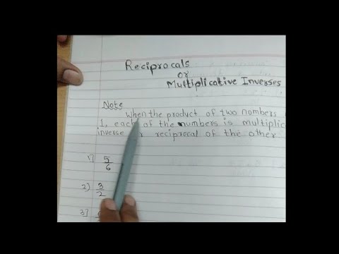 ||Reciprocal or Multiplicative inverse||@mathematicstutorial3313