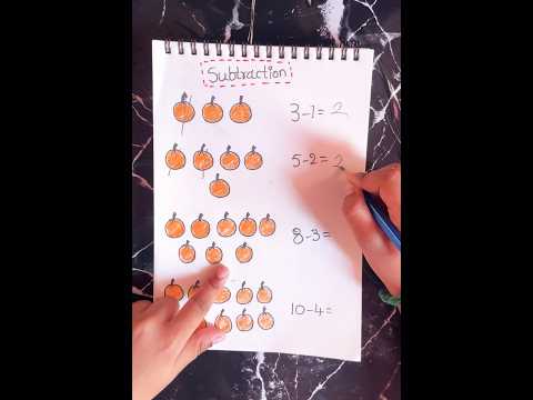 Subtraction #easywaytolearnmaths #kidsindooractivities #activityforkids #brainlearning #ytshorts