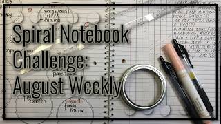 Spiral Notebook Challenge: Fill your notebook and keep track of your plans!