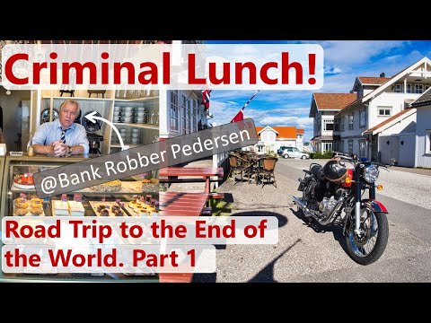 I went for lunch with Norways Biggest Bank robber | Royal Enfield Classic 350 | Roadtrip part 1