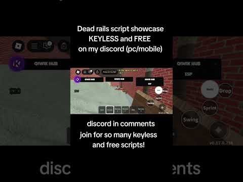 BEST KEYLESS DEAD RAILS SCRIPT #discord #roblox #games #robloxedit #script #deadrails