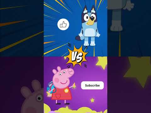 Are you peppa pig or bluey? #shorts #bluey #peppapig