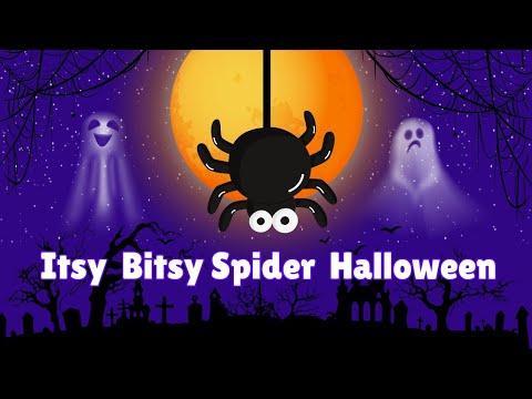 Itsy Bitsy Spider Halloween Song with lyrics | Nursery Rhymes and Kids Songs