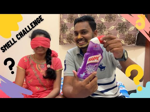 Smell Challenge in Tamil | Super Funny Video | Tamil Couple Challenge | Dubai Dudes