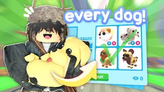 I Got EVERY Dog in Adopt Me..