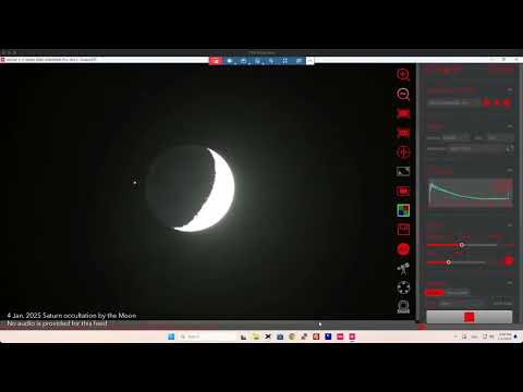 The Moon occults Saturn: online observation – 4 Jan. 2025.