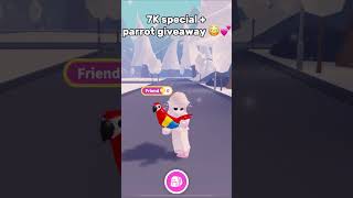 go enter my parrot giveaway! 💕 #shorts #short #fyp #roblox #adoptme #giveaway #viral #roadto10k #fun