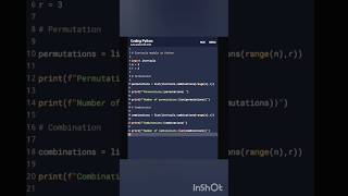 Itertools module in Python. #python #pythonprogramming #pythonlearning #pyp #js #coding #coder #code
