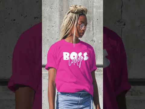 BOSS LADY T-SHIRT DESIGN #shorts #تيشرتات #shortvideo #tshirt #تيشرت #lady #bosslady