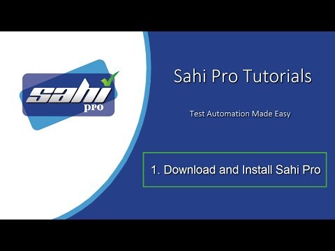 (New Video link in Description) 1. Download and Install Sahi Pro (2018)
