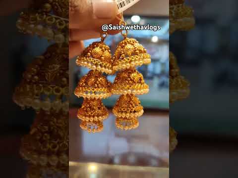 Layer gold jhumka #youtube #shots #new @Saishwethavlogs