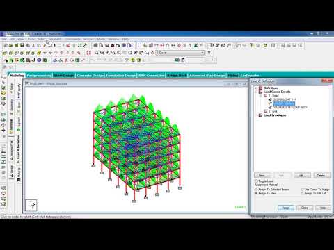 Day 43 STAAD Pro Tutorials   Design of Steel Multistorey Building