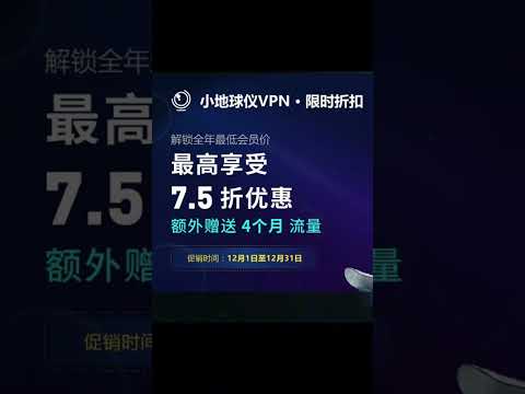 小地球仪VPN黑五促销