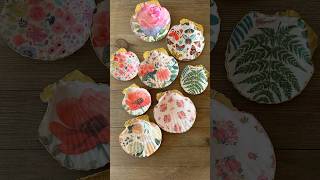 Napkin Decoupage Seashells with Mod Podge Tutorial. Summer Crafts! #crafts #diy #tutorial #handmade